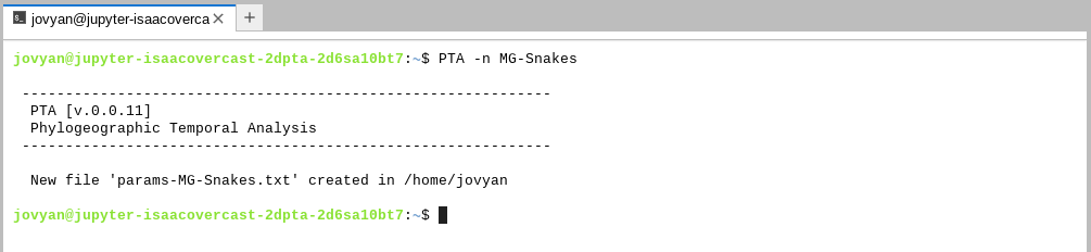 PTA Create New Params File